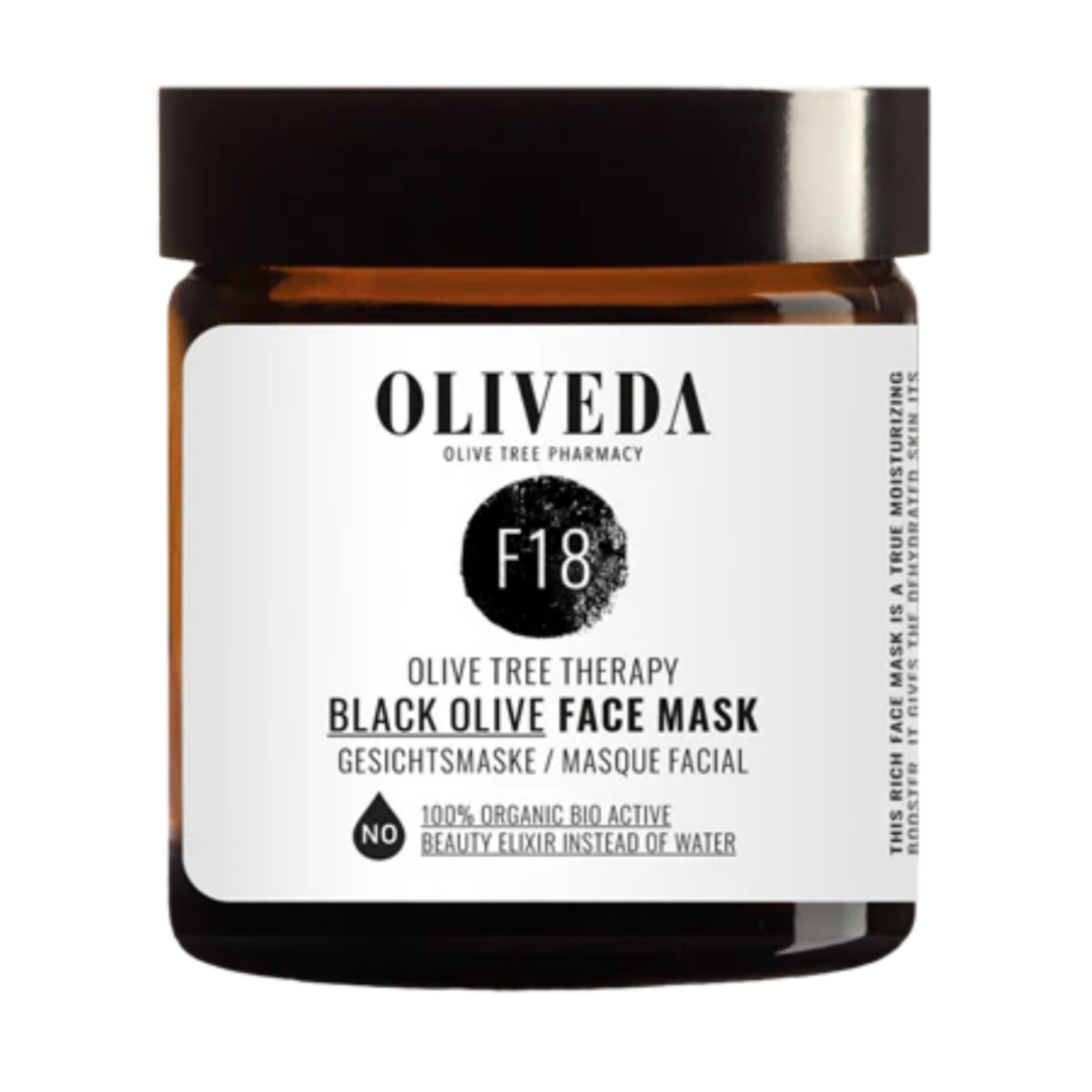 Oliveda F18 Black Olive Face Mask 2 oz | Inochi Head Spa